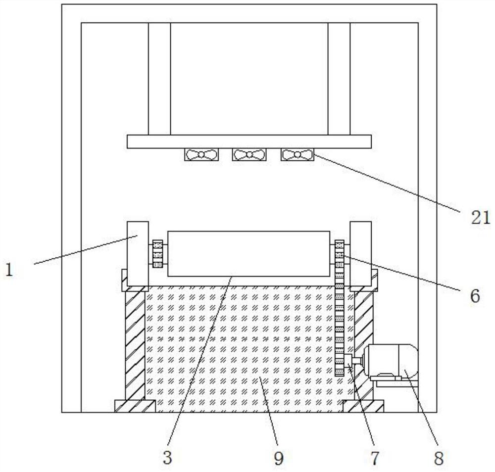 Surface treatment device for lithium battery after processing forming