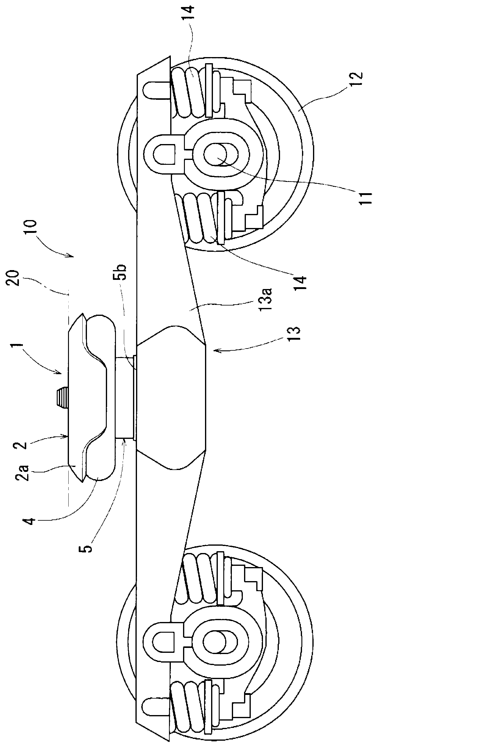 Air spring for vehicle and bogie using same