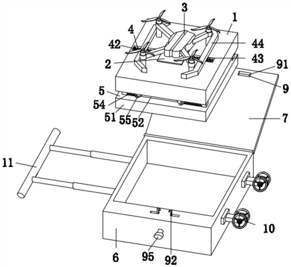 Electric power inspection unmanned aerial vehicle charging platform