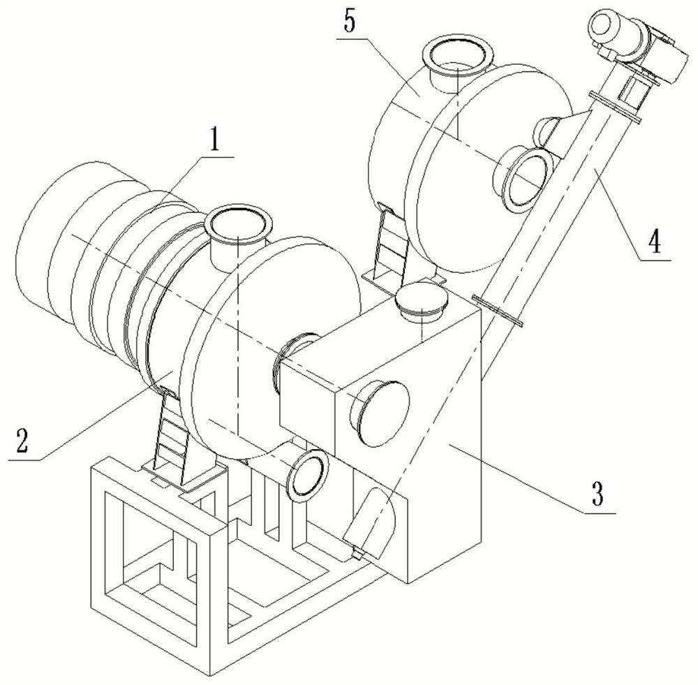 Ball circulation screening powder sealing and discharging integrated device and method