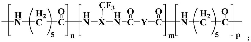 Fluorine-containing water-resistant polyamide 6 and preparation method thereof