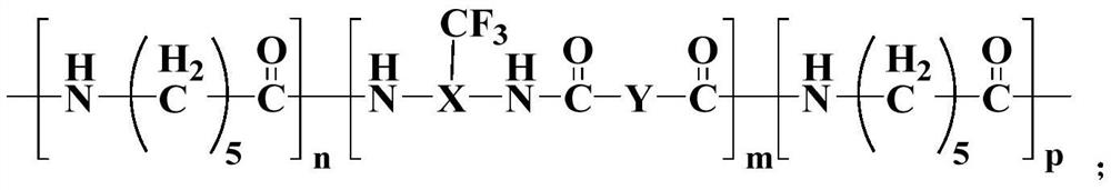 Fluorine-containing water-resistant polyamide 6 and preparation method thereof