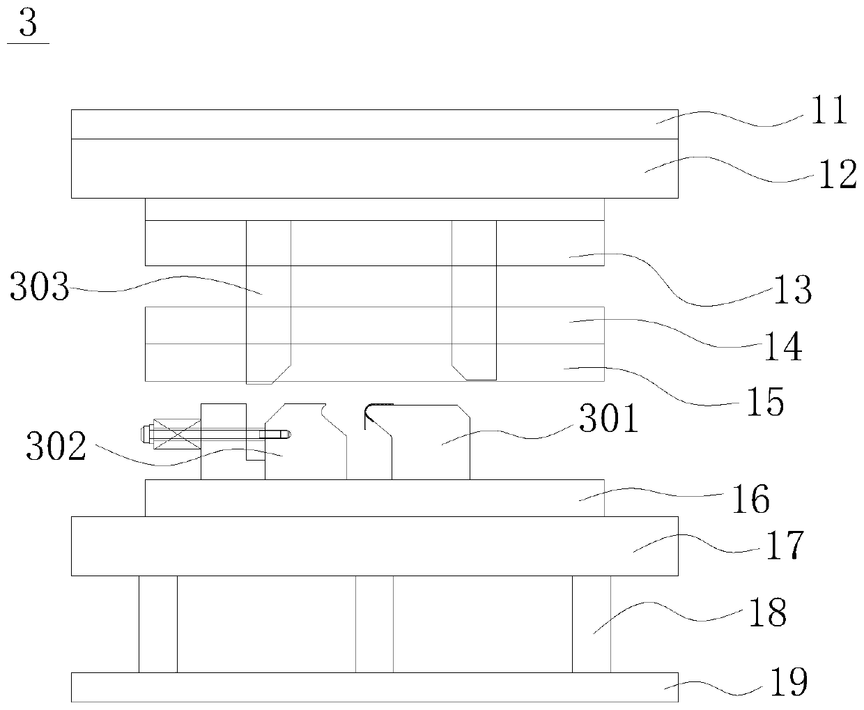 Notebook computer shell inward buckling and round wrapping forming method