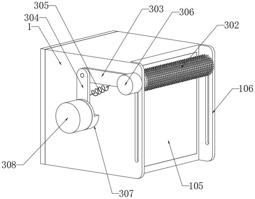 Vehicle-mounted camera cleaning device based on small brush head