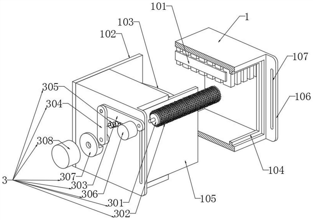 Vehicle-mounted camera cleaning device based on small brush head