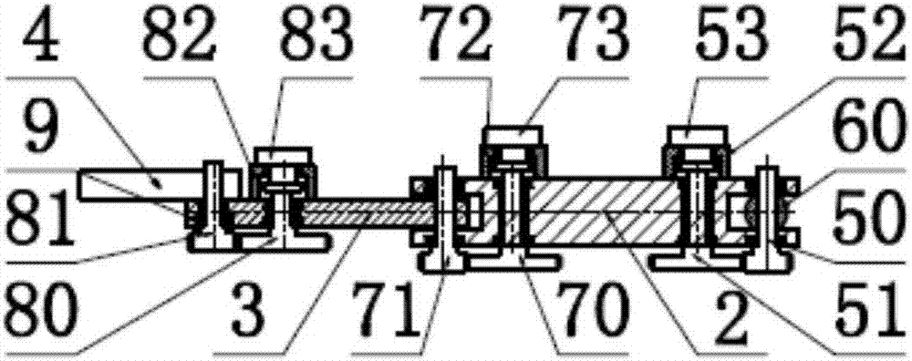 High-frequency serial humanoid four-degree-of-freedom mechanical foot