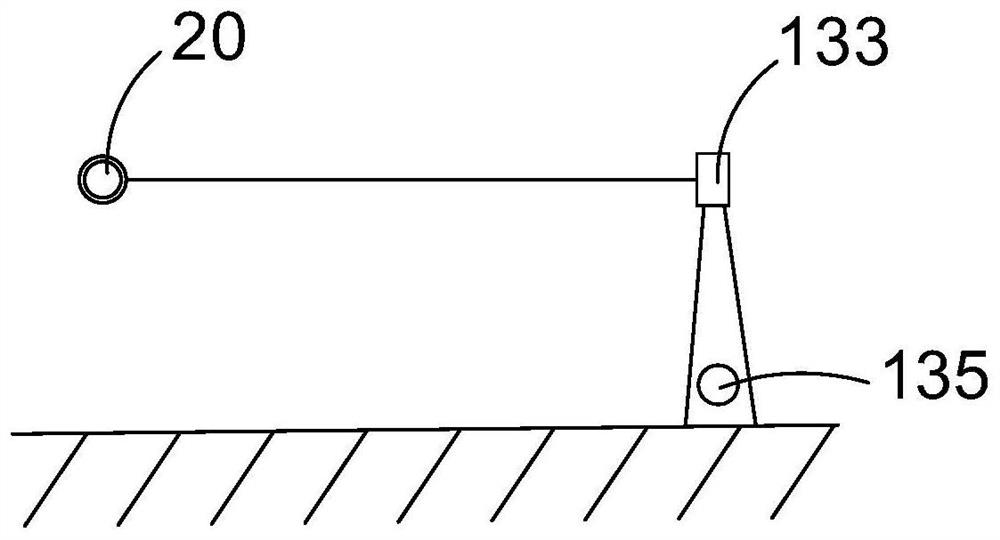 Wind power blade static structure test device and test method