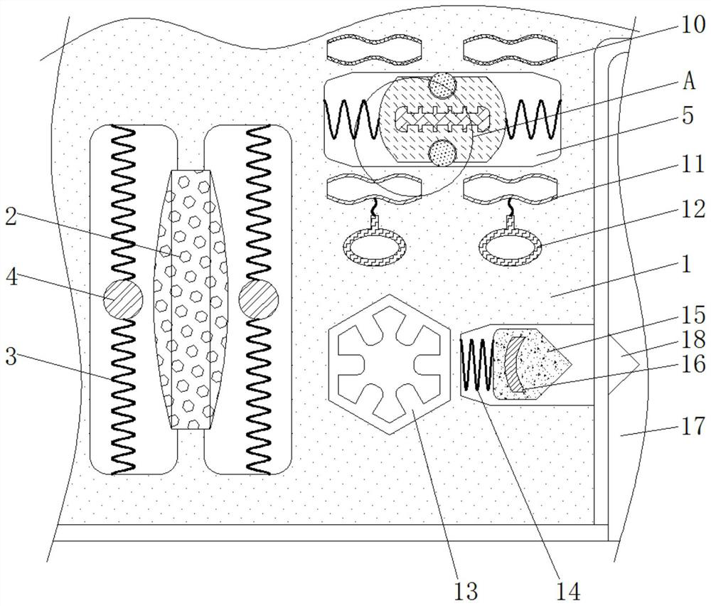 Fixing anti-loosening device for PVC new material