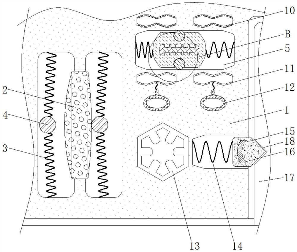 Fixing anti-loosening device for PVC new material