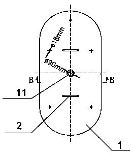 Sealing device for ultra-deep water marine working ship sea chest