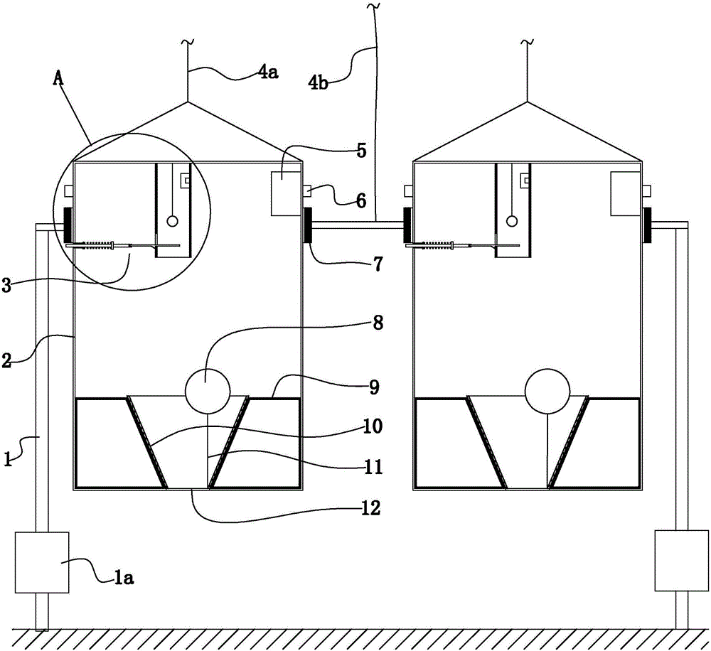 Sinking-to-bottom type shrimp catcher