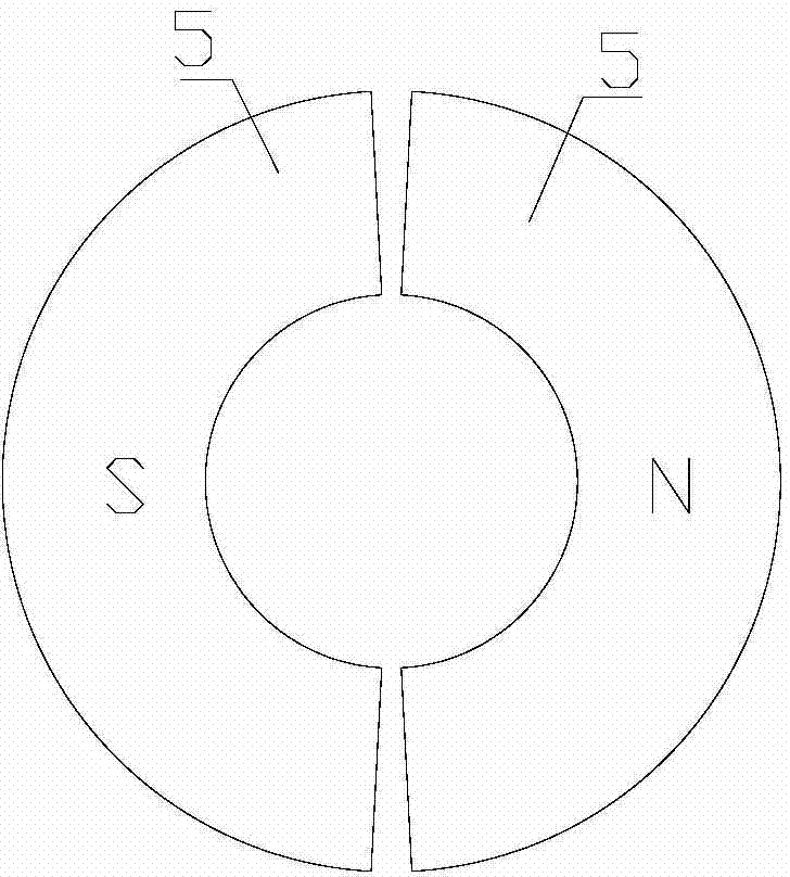 Double-magnetic-source magnetic circuit structure of permanent-magnet angle vibration table