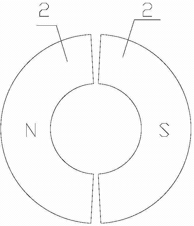 Double-magnetic-source magnetic circuit structure of permanent-magnet angle vibration table