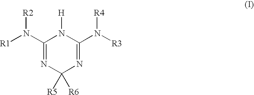 Use of triazine derivatives for the manufacture of a medicament having a cicatrising or angiogenic effect