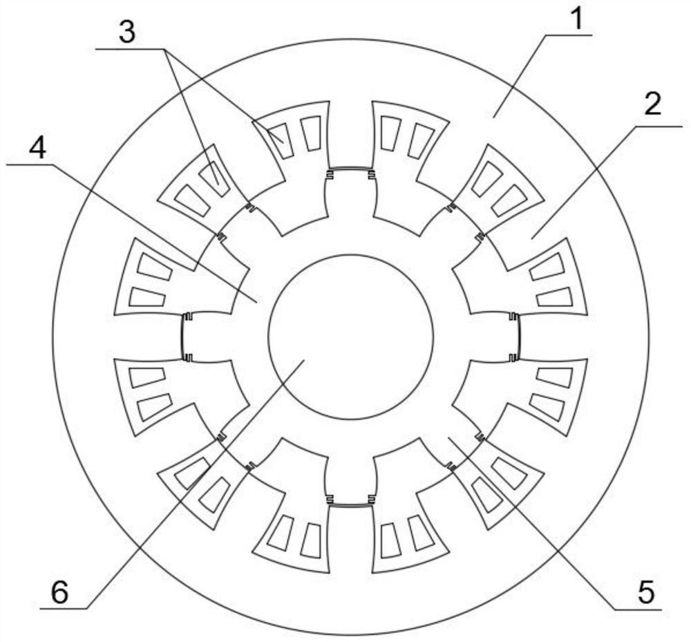 Novel stator and rotor structure of switched reluctance motor