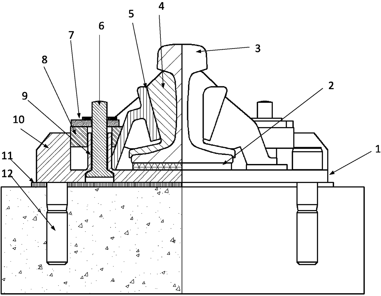 Rail vibration damping fastener