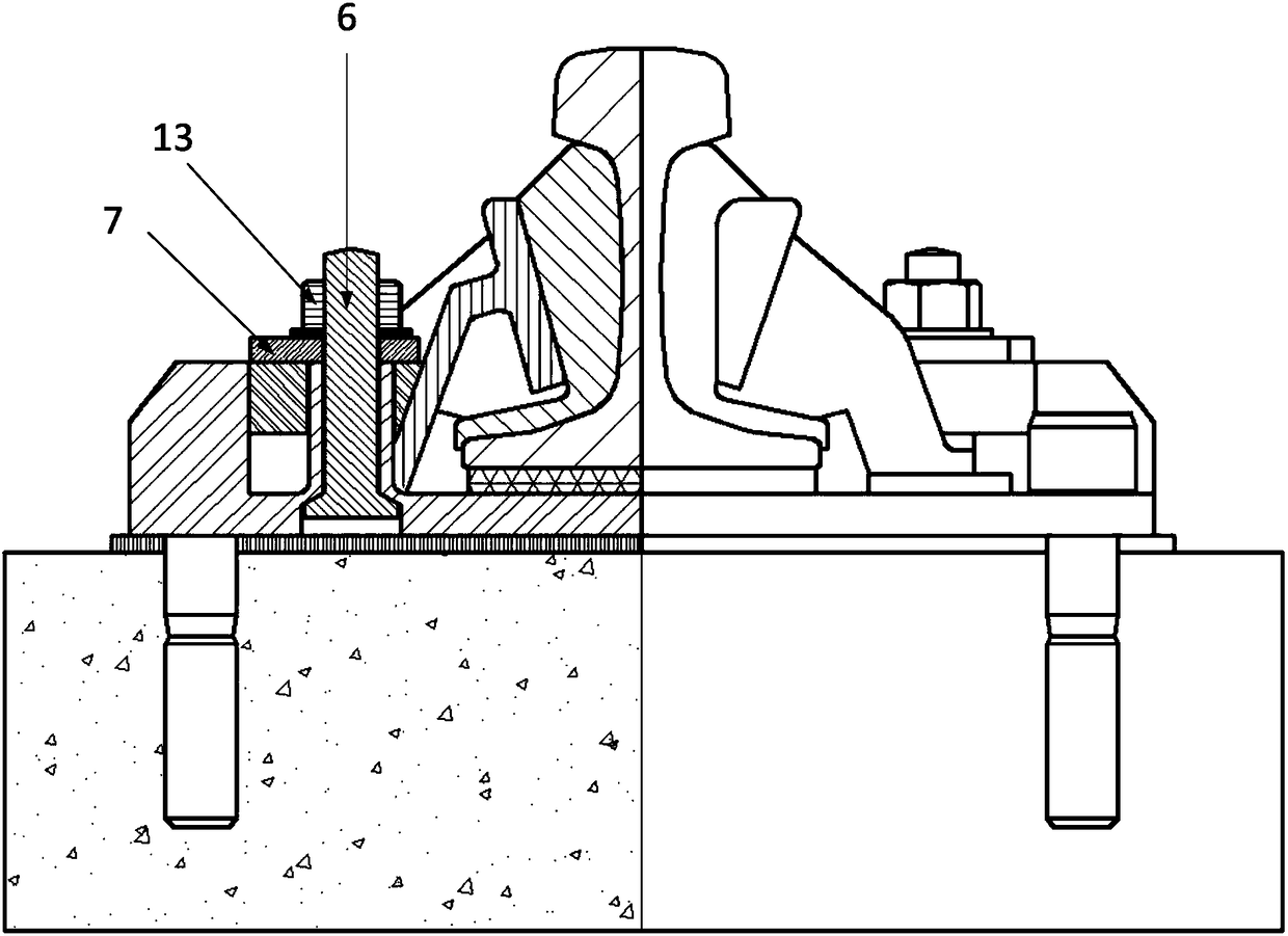 Rail vibration damping fastener