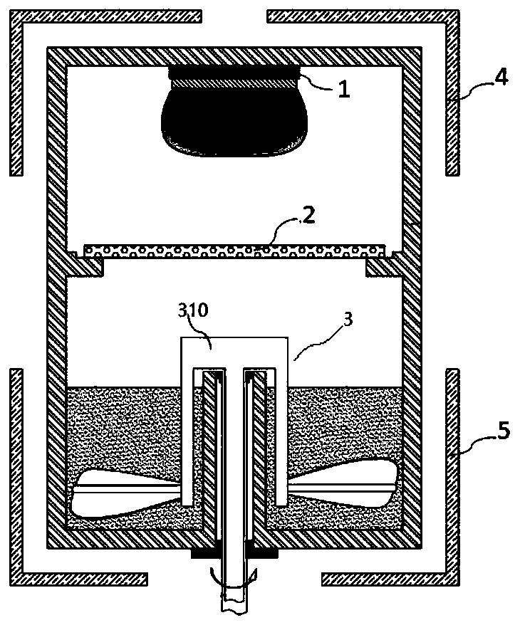 Silicon carbide crystal growth device and preparation method thereof