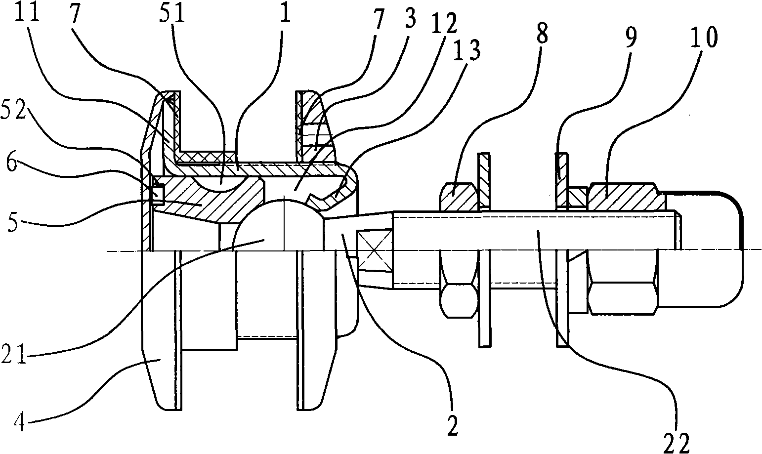 Glass curtain wall overlapping joint