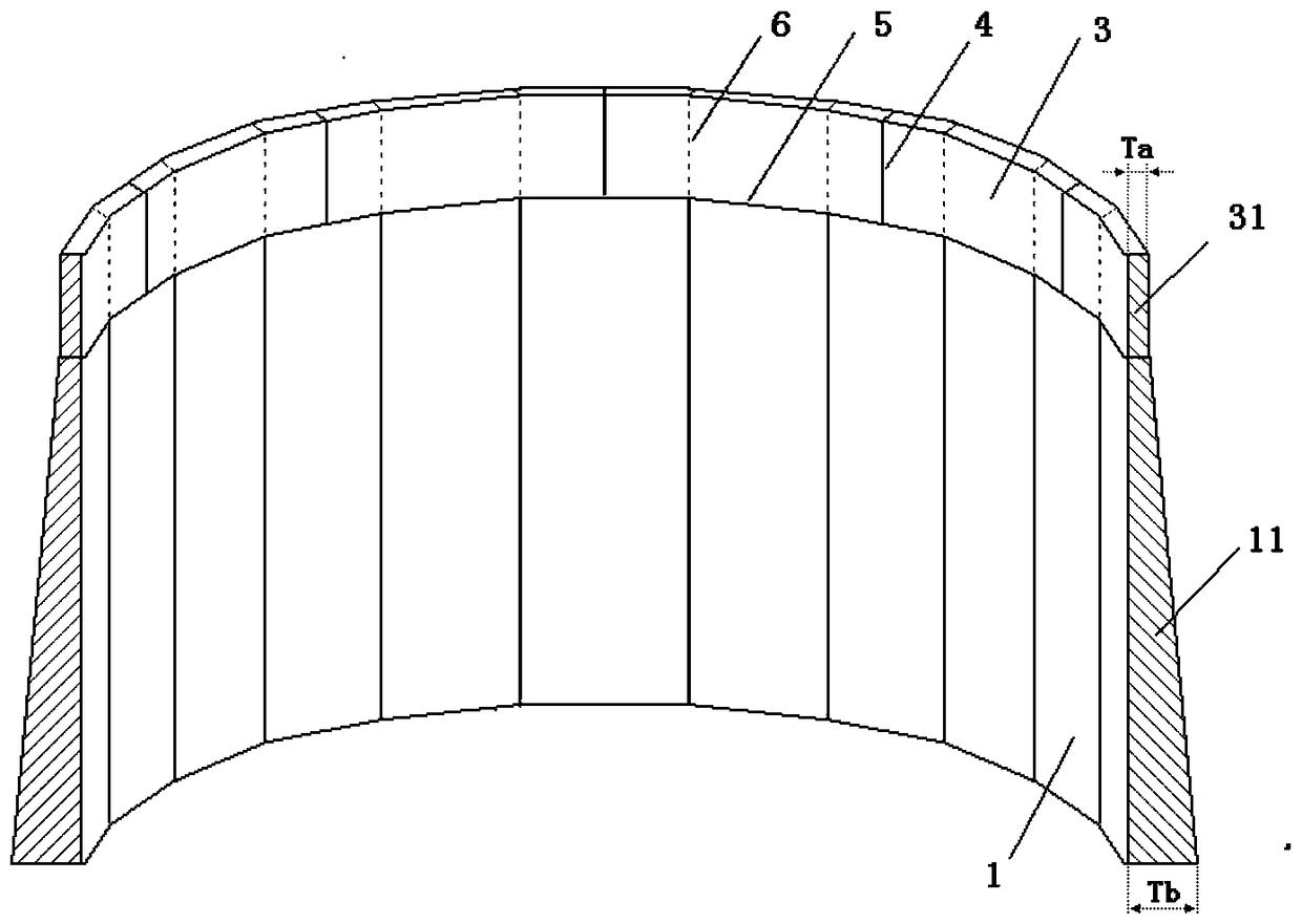 TMCP high-strength steel plate for large storage tank tank wall and its manufacturing method and tank wall structure