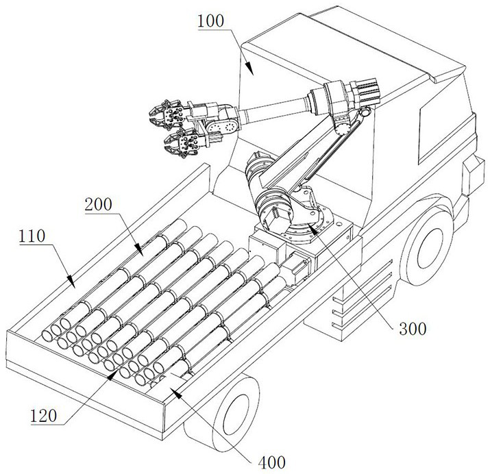 An intelligent construction device and method for rain and sewage pipe network