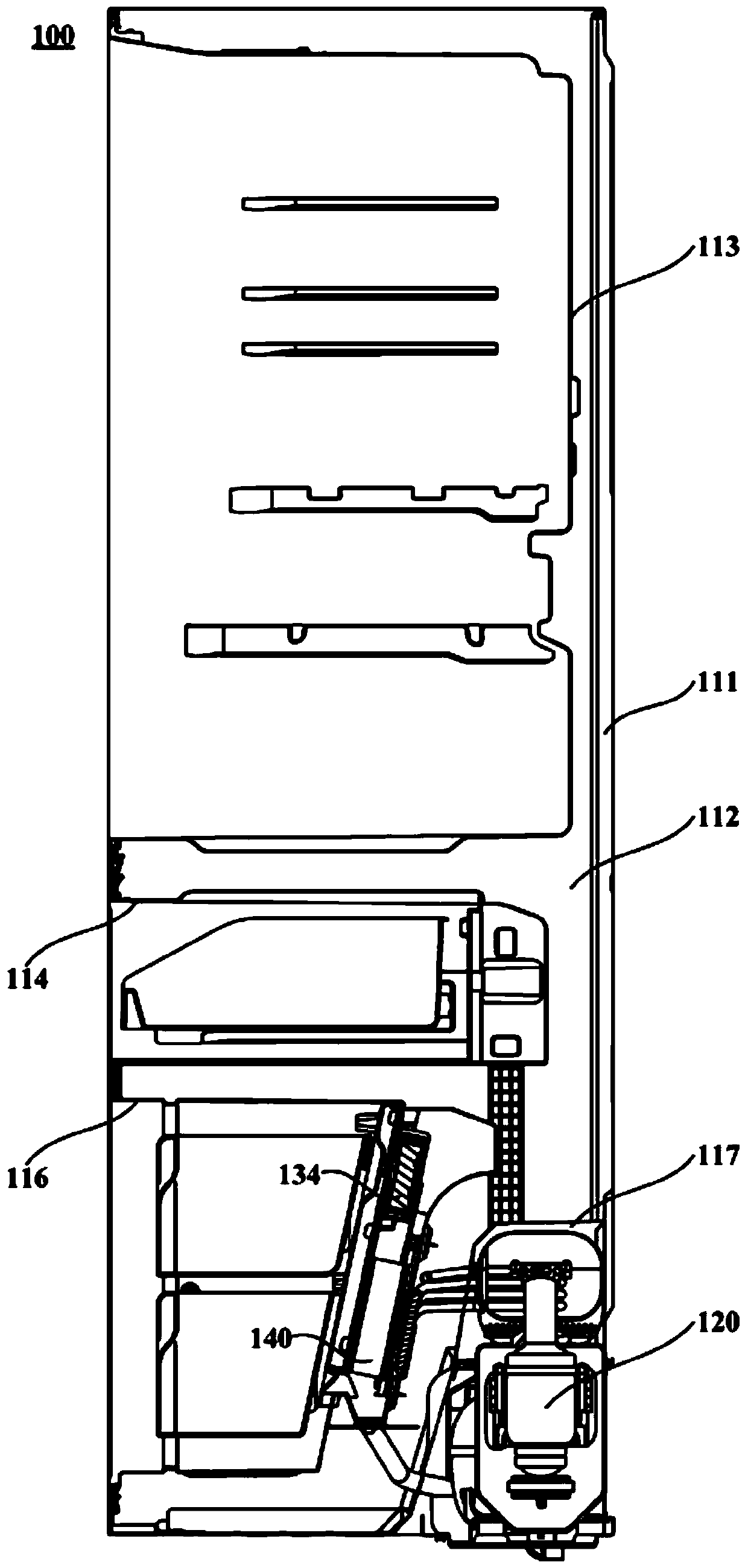 Refrigerating and freezing device