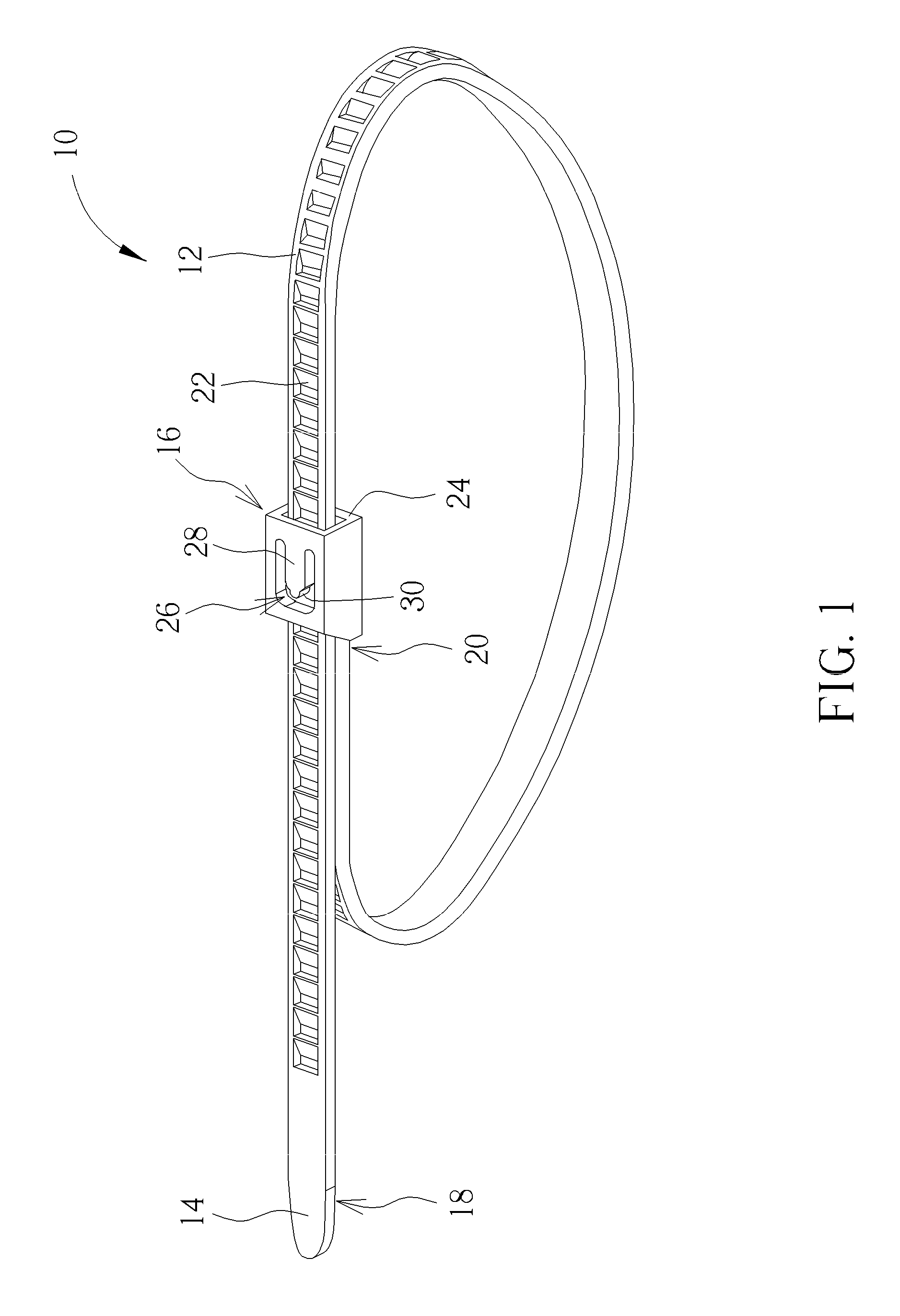 Reversible cable tie