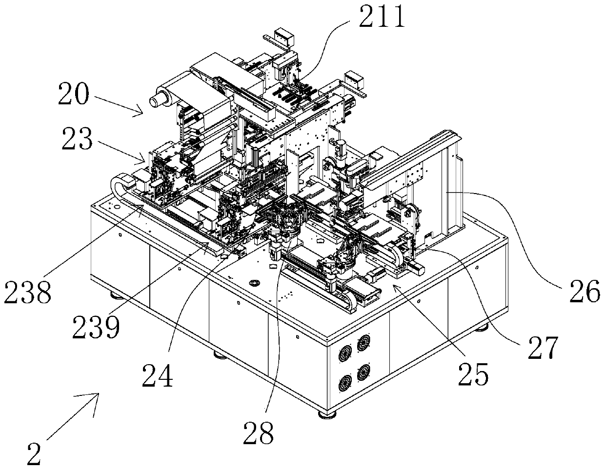 Laminating device and integrated die laminating device