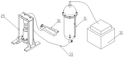 Permeation device for water and sand two-phase seepage of fractured rock mass