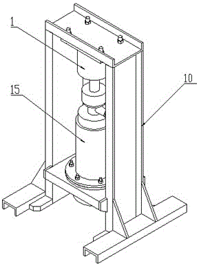 Permeation device for water and sand two-phase seepage of fractured rock mass