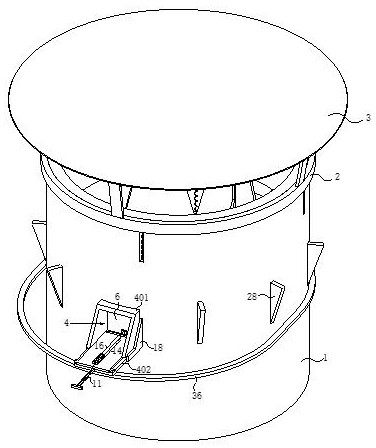 Waste incineration power generation boiler flue gas pollutant monitoring device the