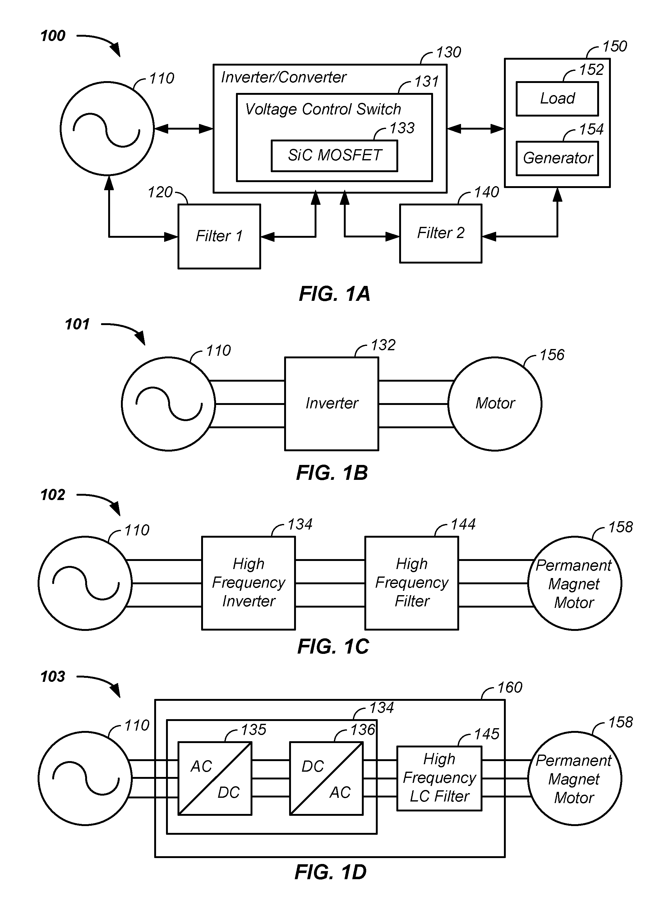 High frequency inverter/distributed gap inductor-capacitor filter apparatus and method of use thereof