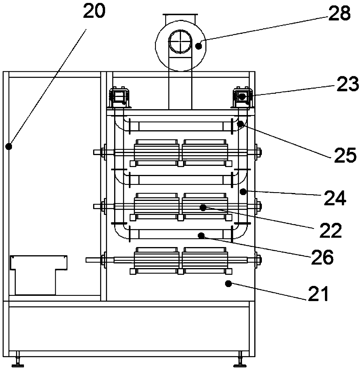 Continuous microwave paper straw rolling drying and sterilizing equipment and working method thereof