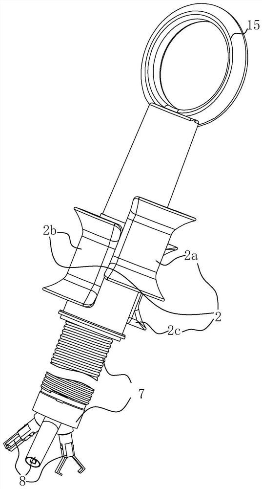 A multi-head hemostatic clip that is convenient for shifting operation