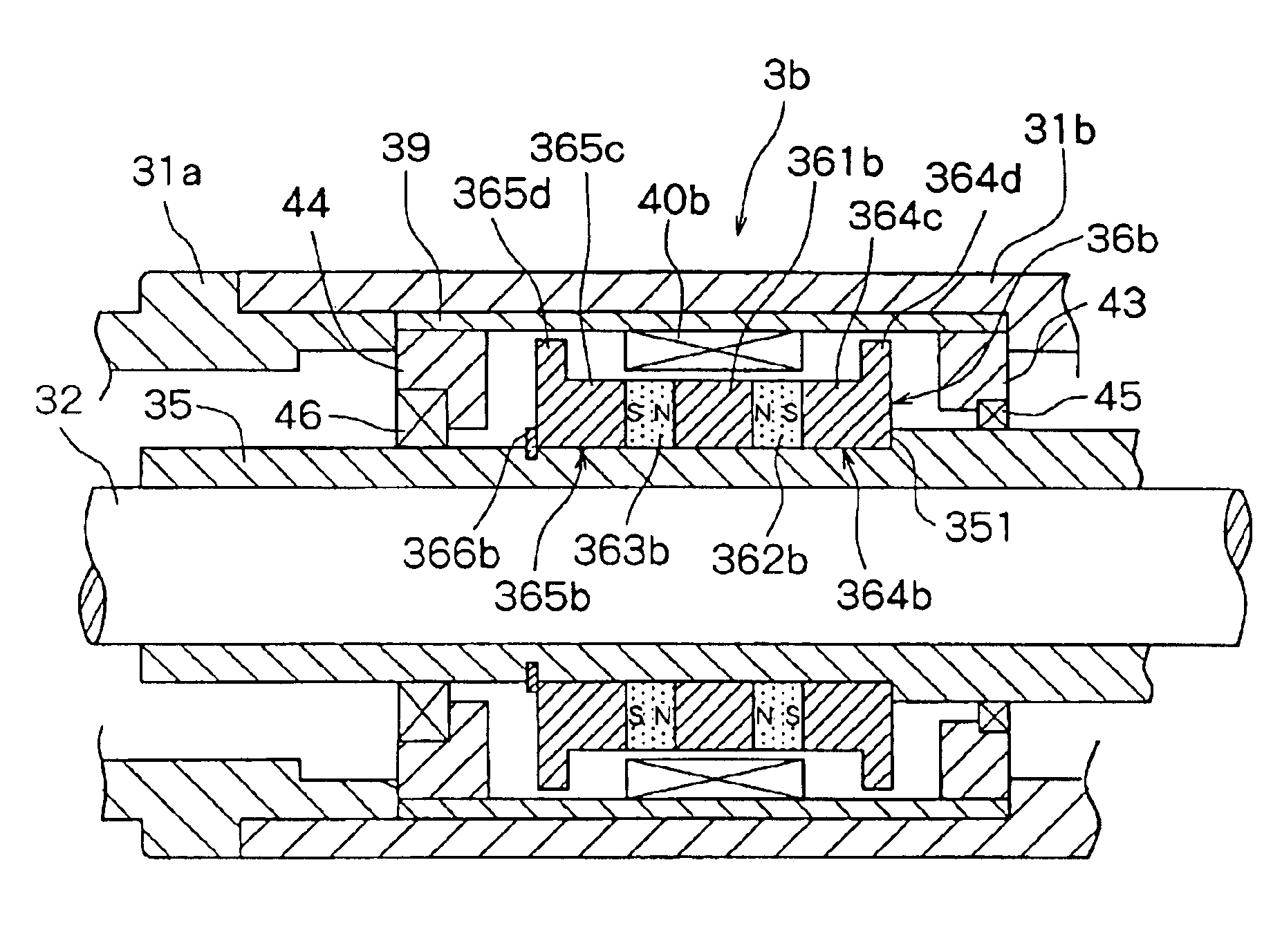 Gear change device