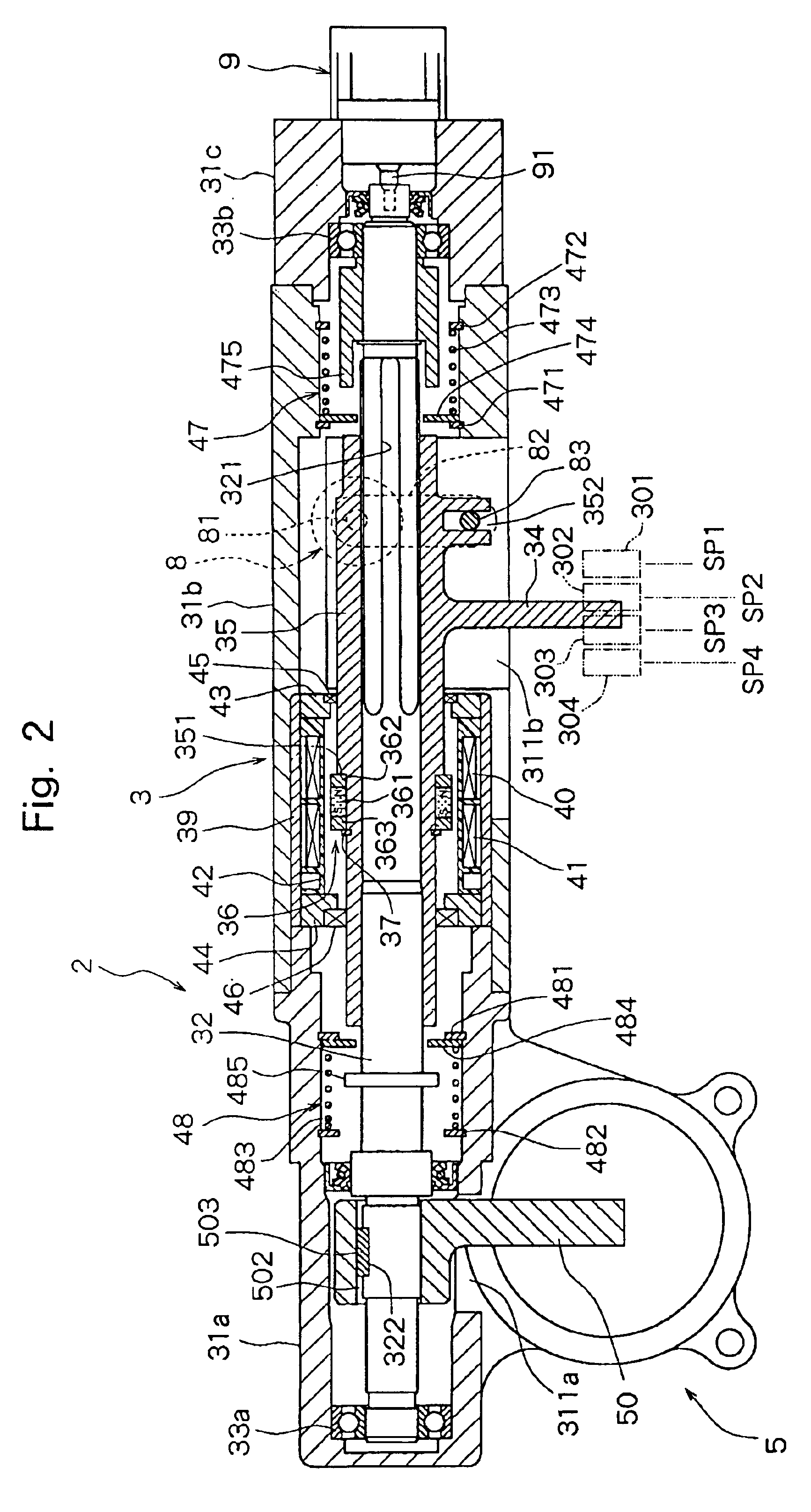 Gear change device