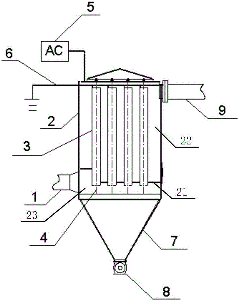 Fine particles purification device