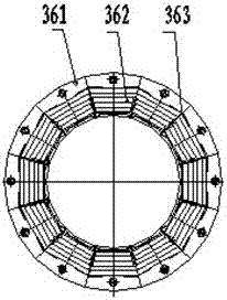 Cement powder concentrator power assembly and low-speed high-torque amorphous permanent magnet motor thereof