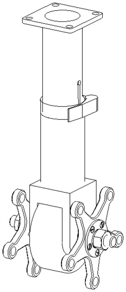 An automatic guide device for submarine torpedo launch pipeline