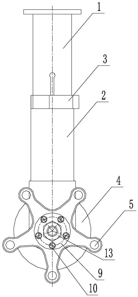 An automatic guide device for submarine torpedo launch pipeline