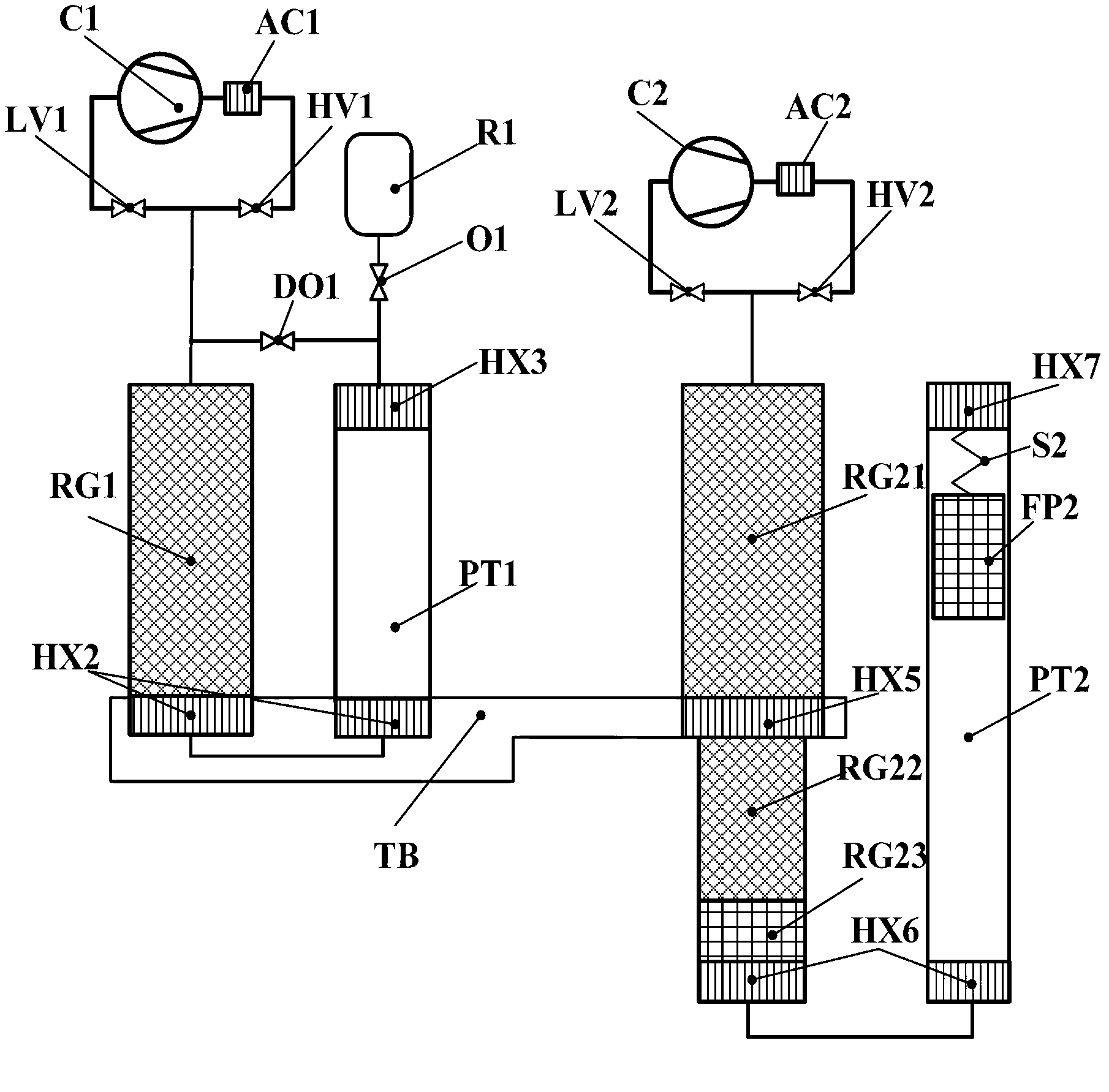 Free-piston pulse tube refrigerator using all-carbon aerogel regenerative filler