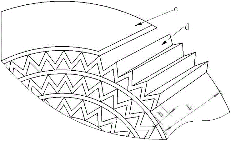 Exhaust corrugated flame arresting purification device for mine diesel engine