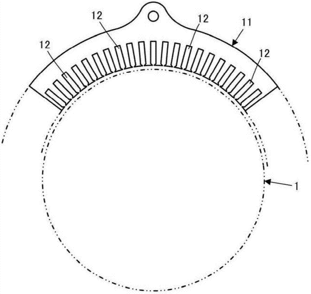 Coil structure for rotary electric machine