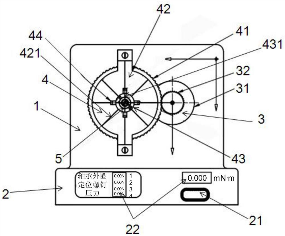 High-precision rolling bearing friction torque testing device and method