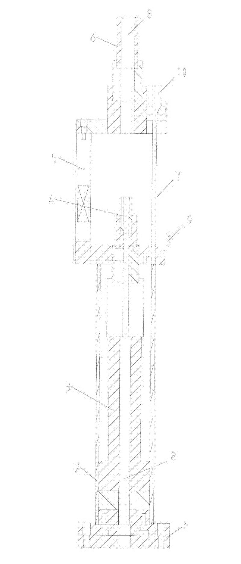 A jack for automatically pulling steel strands