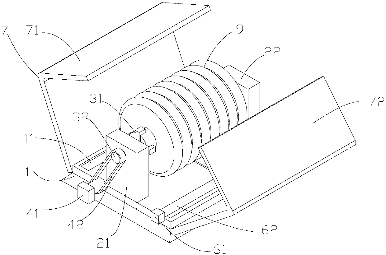 RTV coating spraying device for stand column insulator