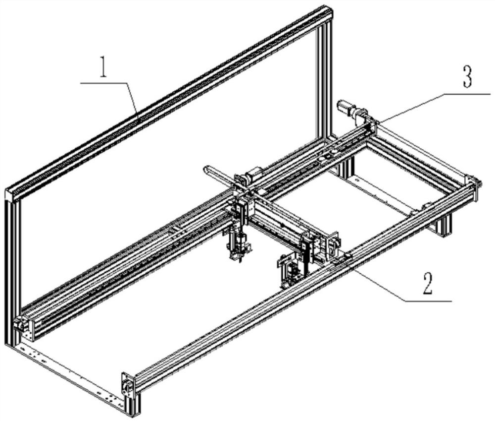 A glue coating method with symmetrically arranged double glue heads