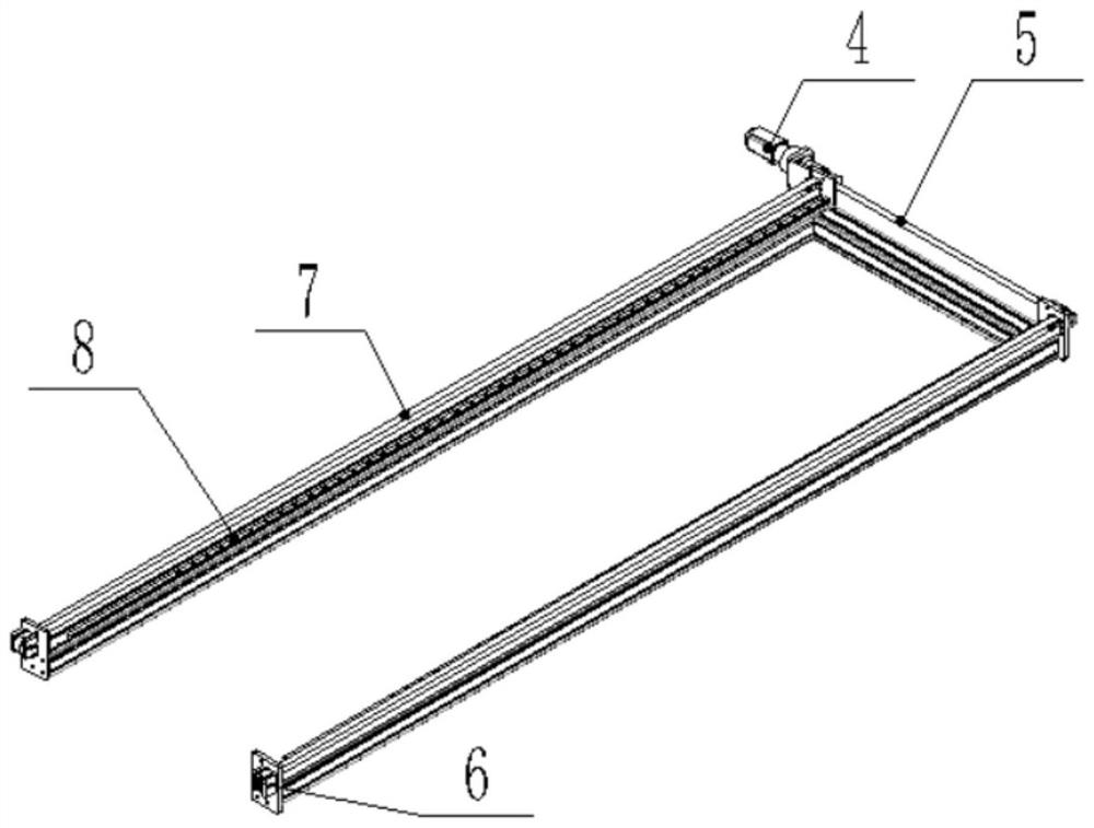 A glue coating method with symmetrically arranged double glue heads