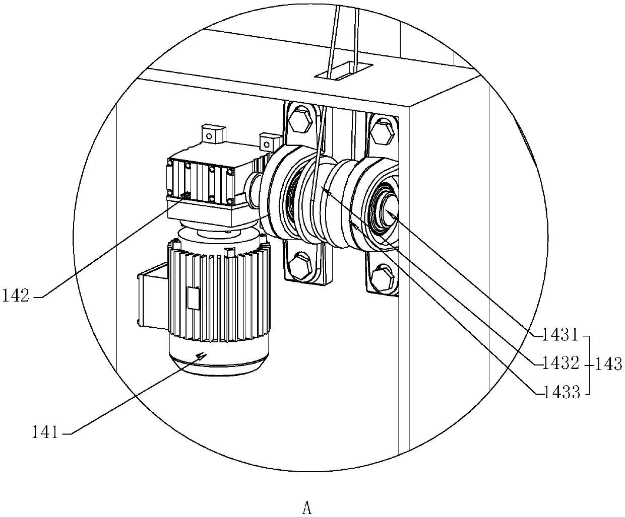 Large-span awning device