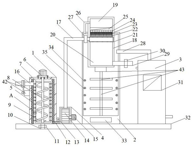 Layered sewage treatment equipment